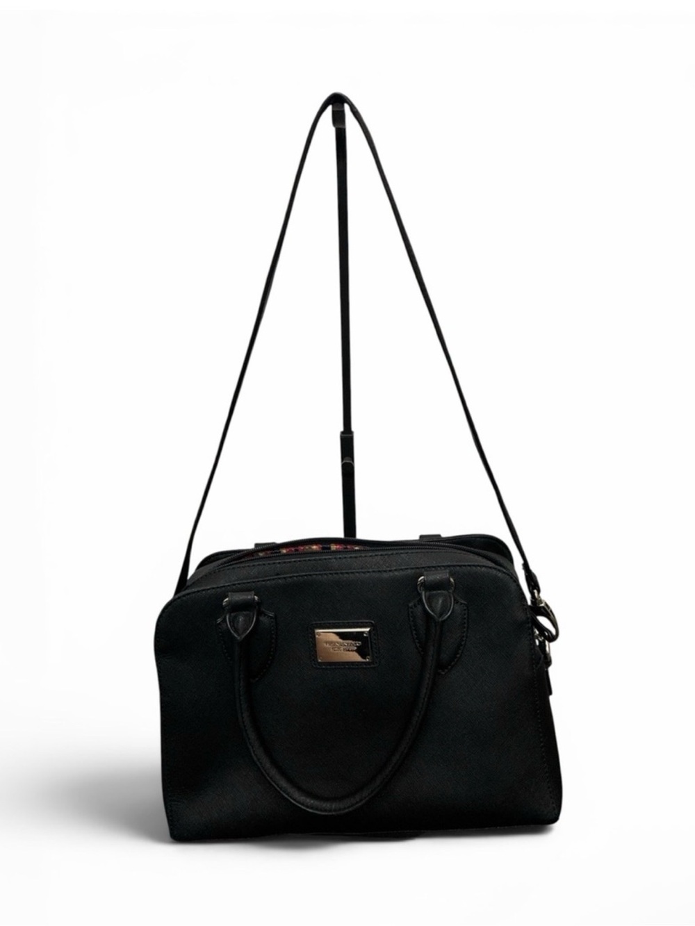 Tignanello Black Saffiano Satchel - Picture 2 of 7